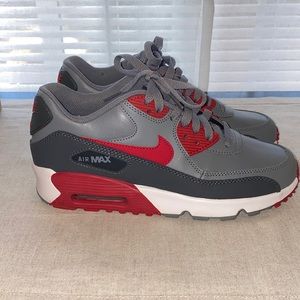 Red and Grey Nike Air Max 90 LTR